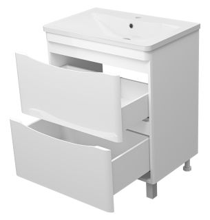 Напольная тумба под раковину Misty Атлантик 70 см белый