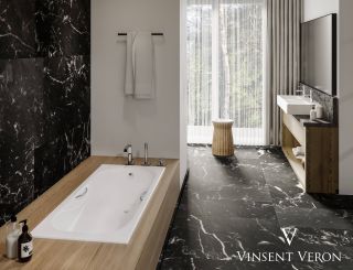 Ванна чугунная Vinsent Veron Aura VAU1808045 180x80см без отверстий для ручек