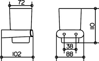 Стакан Keuco Elegance new 11650019000 хром