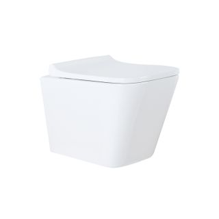 Сет AZARIO Teramo AZ-8010-1000+AZ-8200-0012+AZ-0052 инсталляция с панелью смыва + унитаз (квадратный) с сидением микролифт+ клавиша 0012, белая