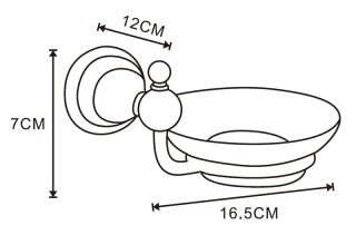 Мыльница Azario ELVIA AZ-91108Q керамическая, бронза