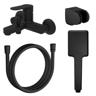 Смеситель для ванны и душа Azario ELVIS AZ-WWK238155PA  с ручным душем