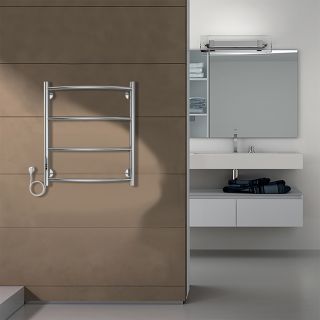 Полотенцесушитель электрический AZARIO VERONA AZ04756 500/600 4 секции, тен слева, хром