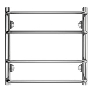 Полотенцесушитель водяной AZARIO FERRARA AZ09155 500/500 4 секций, нижнее/диагональное подключение, 1/2, хром