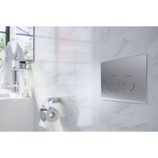 Кнопка смыва AZARIO KAPRIS AZ-8200-0083/AZ-P57-0110 двойная, круглая, цвет хром матовый