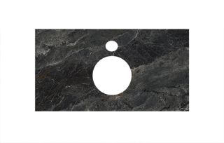 Kerama Marazzi Спец.декораивное изделие для накладных раковин 100 см Риальто темный серый лаппаированный