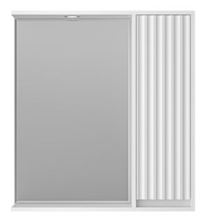 Зеркальный шкаф с подсветкой Brevita Balaton BAL-04075-01-П правый 75см белый