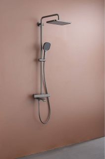 Душевая стойка Raglo R22.26.09 с термостатом графит