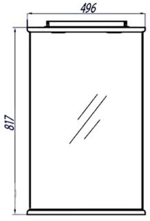 Зеркало Акватон Мира 47см 1A019802MR010