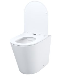 Приставной унитаз IDDIS Calipso Rimless CALRDSEi26 безободковый белый