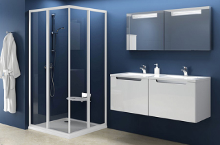 Душевая дверь Ravak Supernova SRV2-90 S 14V70102Z1 Transparent профиль белый