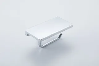 Держатель для туалетной бумаги Gappo G30803 с полочкой хром