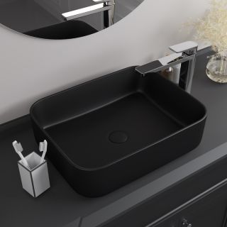 Раковина IDDIS Bridge 50см чёрный матовый BRIBM05i27