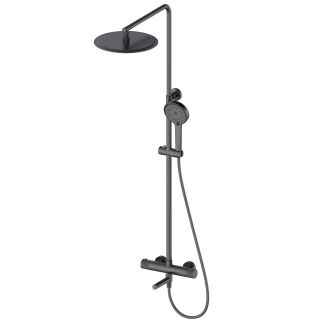 Душевая стойка Wonzon & Woghand WW-88739902-BGM с термостатом тёмный графит