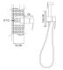 Гигиенический душ со смесителем Rose R1505F белый/хром