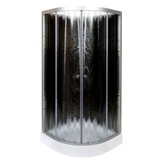 Душевая кабина Deto L 801 N с гидромассажем BLACK 100х100х200 см