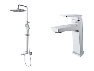 Комплект смесителей для ванной комнаты BelBagno ARDENTE-VSCM/LVM-CRM хром