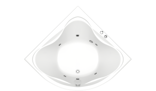 Акриловая ванна Bas Риола 135x135 см без гидромассажа