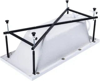Акриловая ванна Aquanet Bright 347135 145x70 см с каркасом и фронтальной панелью