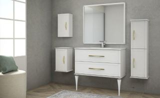 Шкаф-колонна Cezares 34x134 Bianco opaco Tiffany 54963