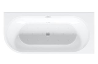 Акриловая ванна Riho Desire Corner Glossy Sparkle System Fall B088009005 L 184x84см с аэромассажем заполнение через перелив белый