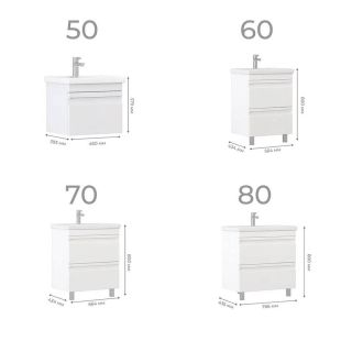 Тумба под раковину напольная Vigo Holly 039 60 см белый