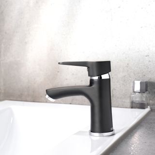 Смеситель для раковины РМС SL77BL-001F чёрный