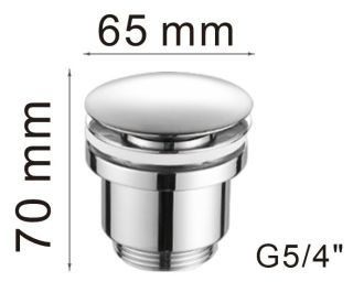 Донный клапан Haiba HB64-7 чёрный