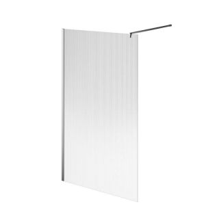Душевая перегородка Kerama Marazzi Cristallo CT.120.WI.CR 120 см стекло рифленое профиль хром