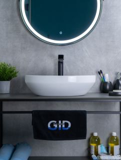 Раковина Gid D1469 51196 накладная белая 50x36x14.5