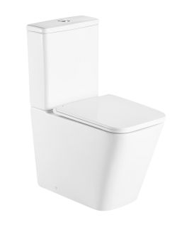 Унитаз-компакт DQ Berlin DT1437016 безободковый белый