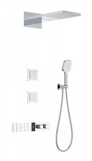 Душевой комплект Wonzon & Woghand WW-D4538-A-CR с термостатом хром