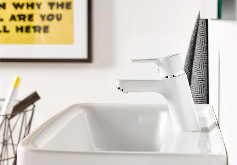 Смеситель для раковины Kludi Pure&Easy XL белый 372929165