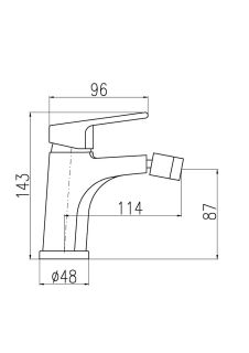 Смеситель для биде Rav Slezak Colorado CO145.5KBC белый