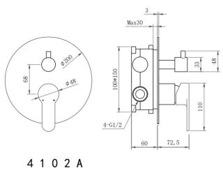 Душевой комплект Berges Nardis 2R хром 071003