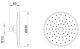 Верхний душ Berges Nardis R 23см хром 072003