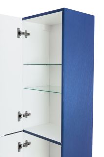 Шкаф подвесной Cezares с 2-мя распашными дверцами с доводчиками с двумя полками универсальный DUET-1500-2A-SC-SPF-P