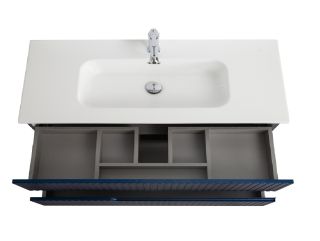 База под раковину Cezares подвесная с двумя выкатными ящиками, Sapfiro, 1200x457x500, DUET-N-1200-2C-SO-SPF-P