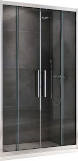 Душевая дверь ABBER Schwarzer Diamant 150см хром AG33150H