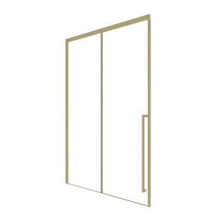 Душевая дверь в нишу Timo T53R 130 см правая золото матовое