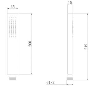 Душевая лейка ABBER хром AF0050