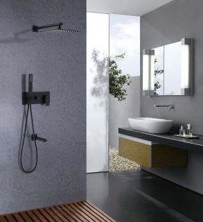 Душевая система ABBER Daheim чёрный матовый AF8217B