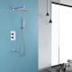 Душевая система ABBER Weiss Insel с термостатом хром AF8050