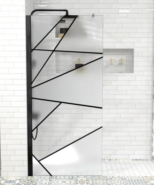 Душевая перегородка Cerutti SPA PICK T90B 90см чёрный