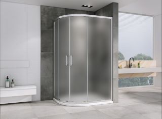 Душевой уголок ABBER Schwarzer Diamant AG01119M 110x90см хром