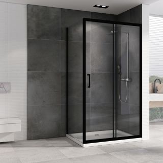 Душевой уголок ABBER Schwarzer Diamant AG30100B-S60B 100x60см чёрный