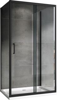 Душевой уголок ABBER Schwarzer Diamant 110x90см чёрный AG30110B-S90B-S90B