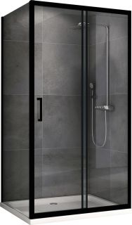 Душевой уголок ABBER Schwarzer Diamant 110x90см чёрный AG30110B-S90B