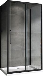 Душевой уголок ABBER Schwarzer Diamant AG30120BH-S75B-S75B 120x75см чёрный