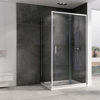 Душевой уголок ABBER Schwarzer Diamant AG301505-S905 150x90см хром